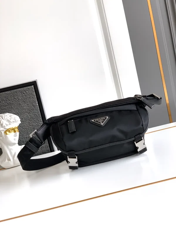 Prada Black Flap Belt Bag image 1
