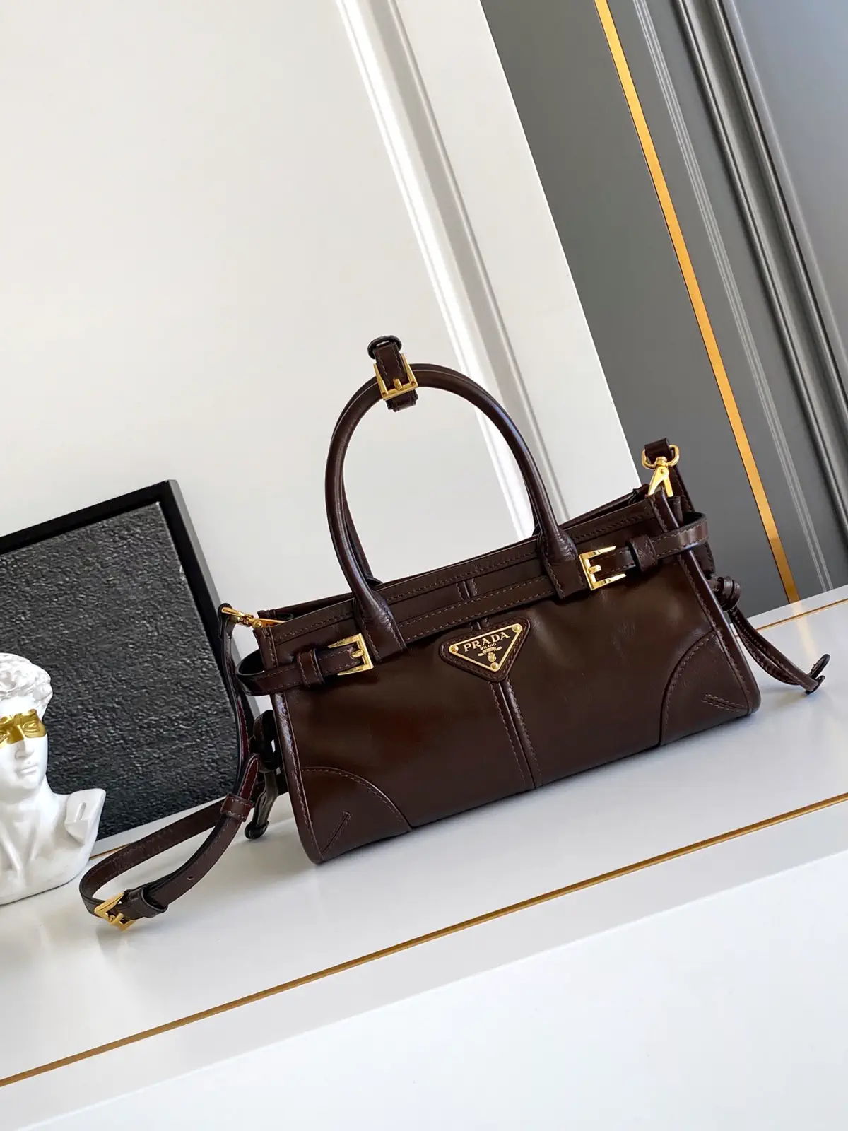 Prada Mini Top Handle Crossbody Bag image 1