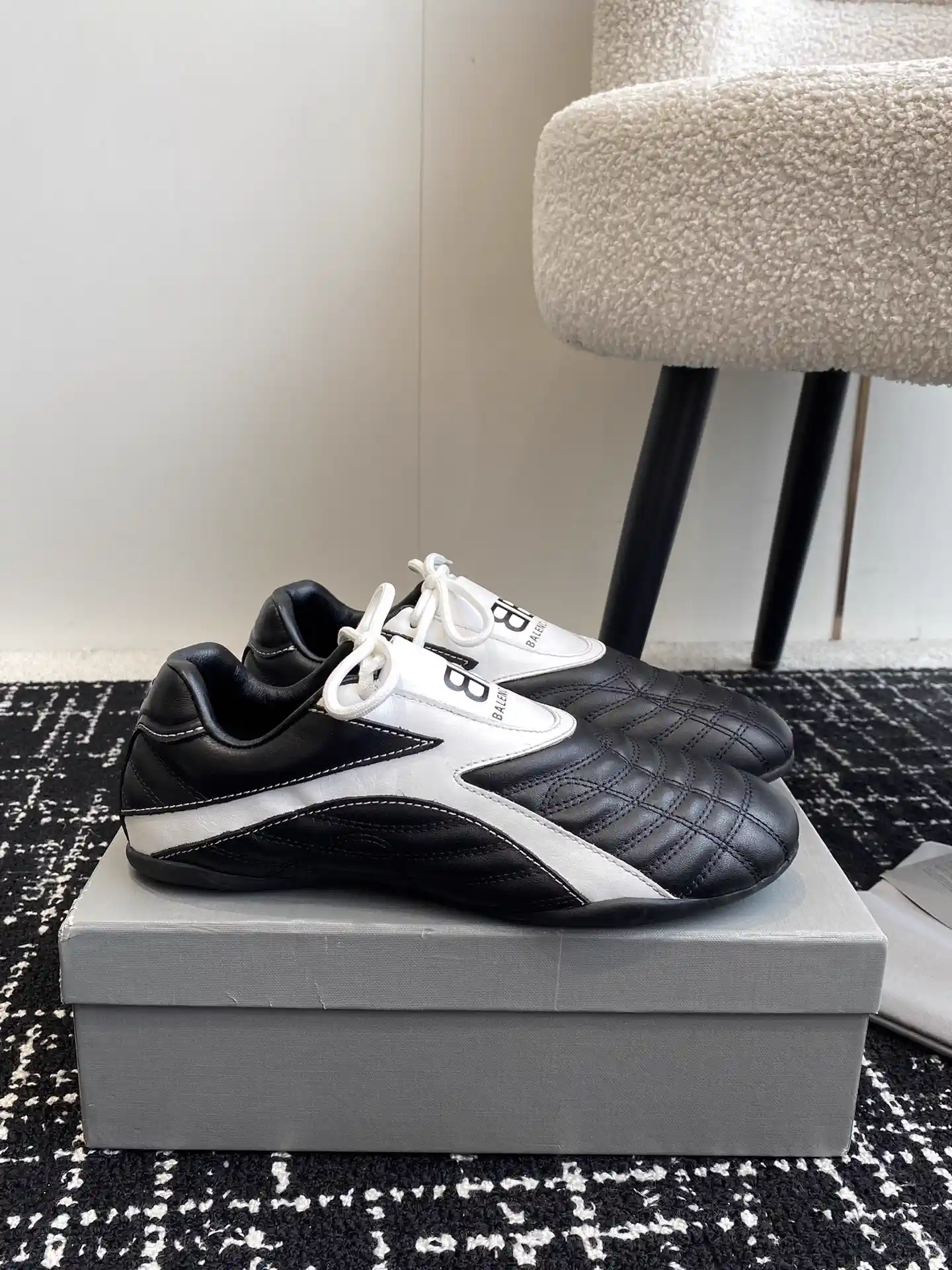 Balenciaga Quilted Casual Baseball Shoes image 1