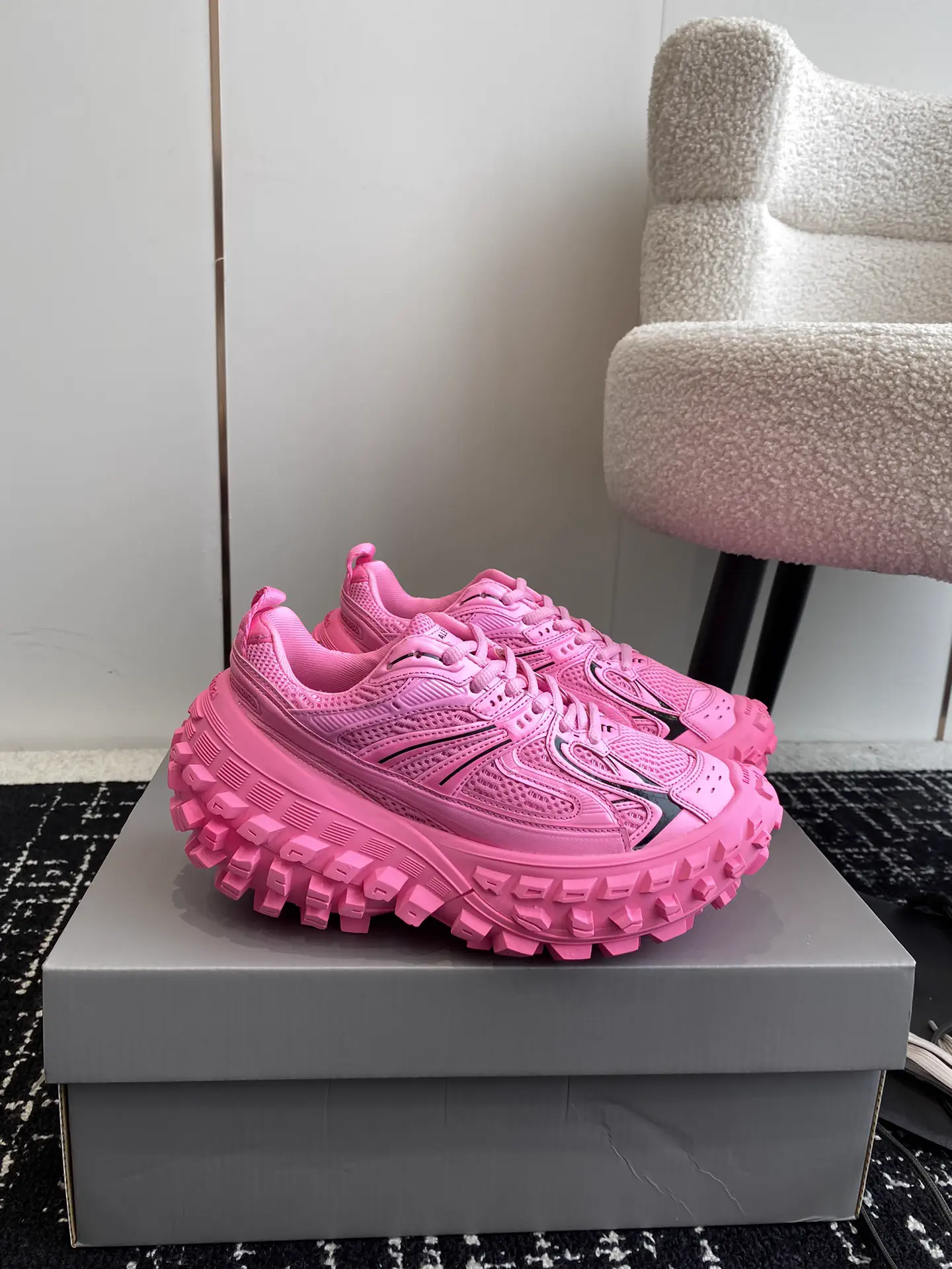 Balenciaga Defender Chunky Sole Sneakers image 1