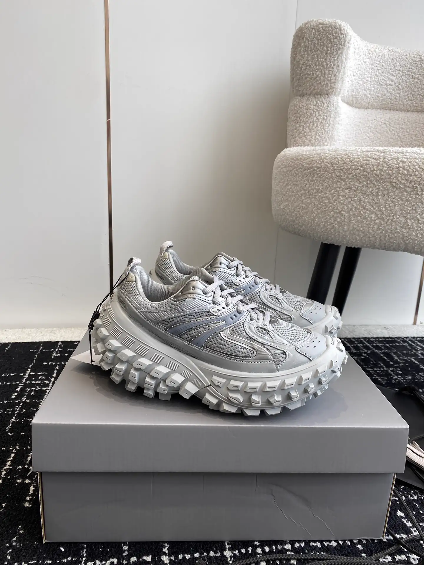 Balenciaga Defender Chunky Sole Sneakers image 1