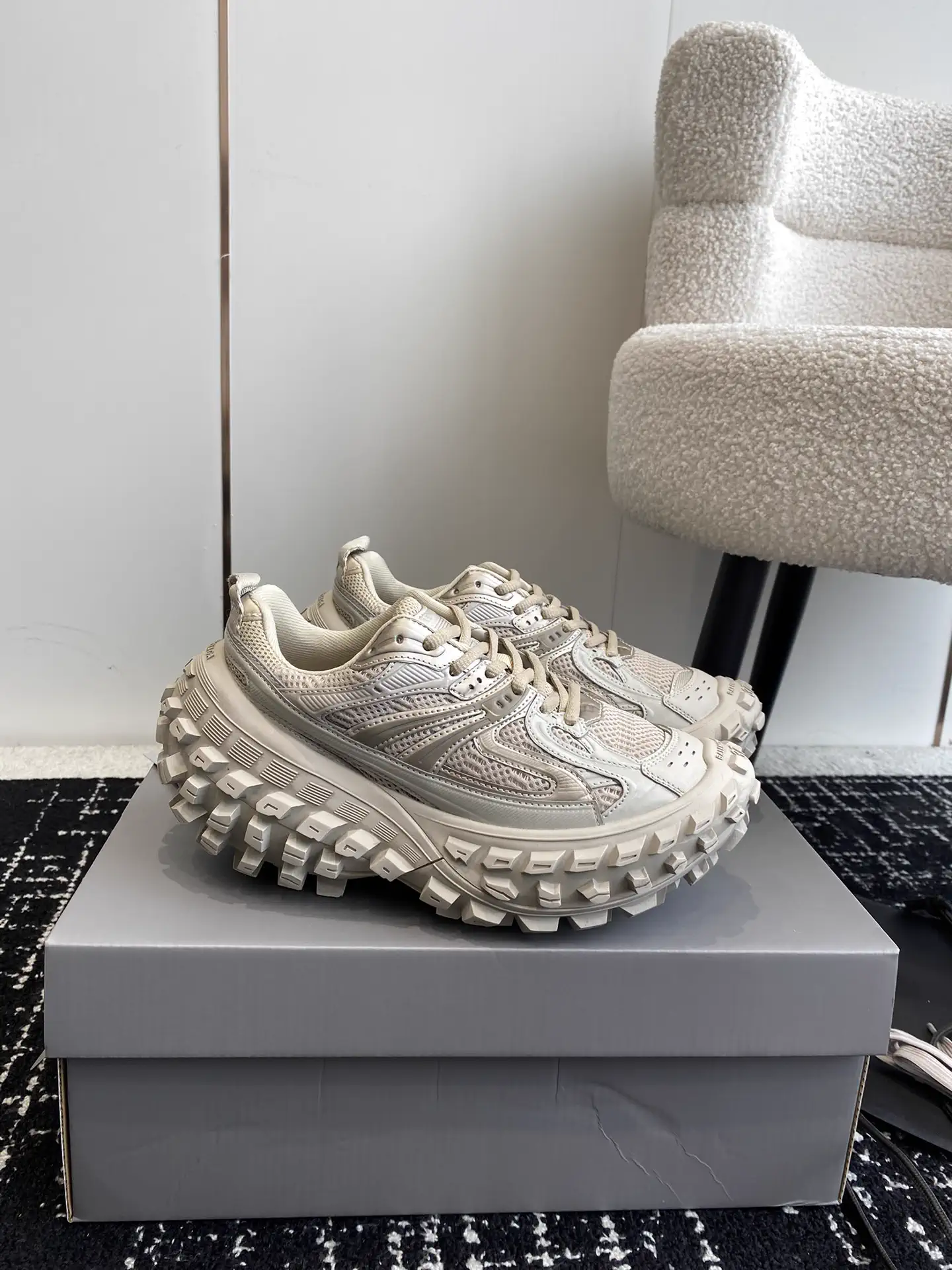 Balenciaga Defender Chunky Sole Sneakers image 1