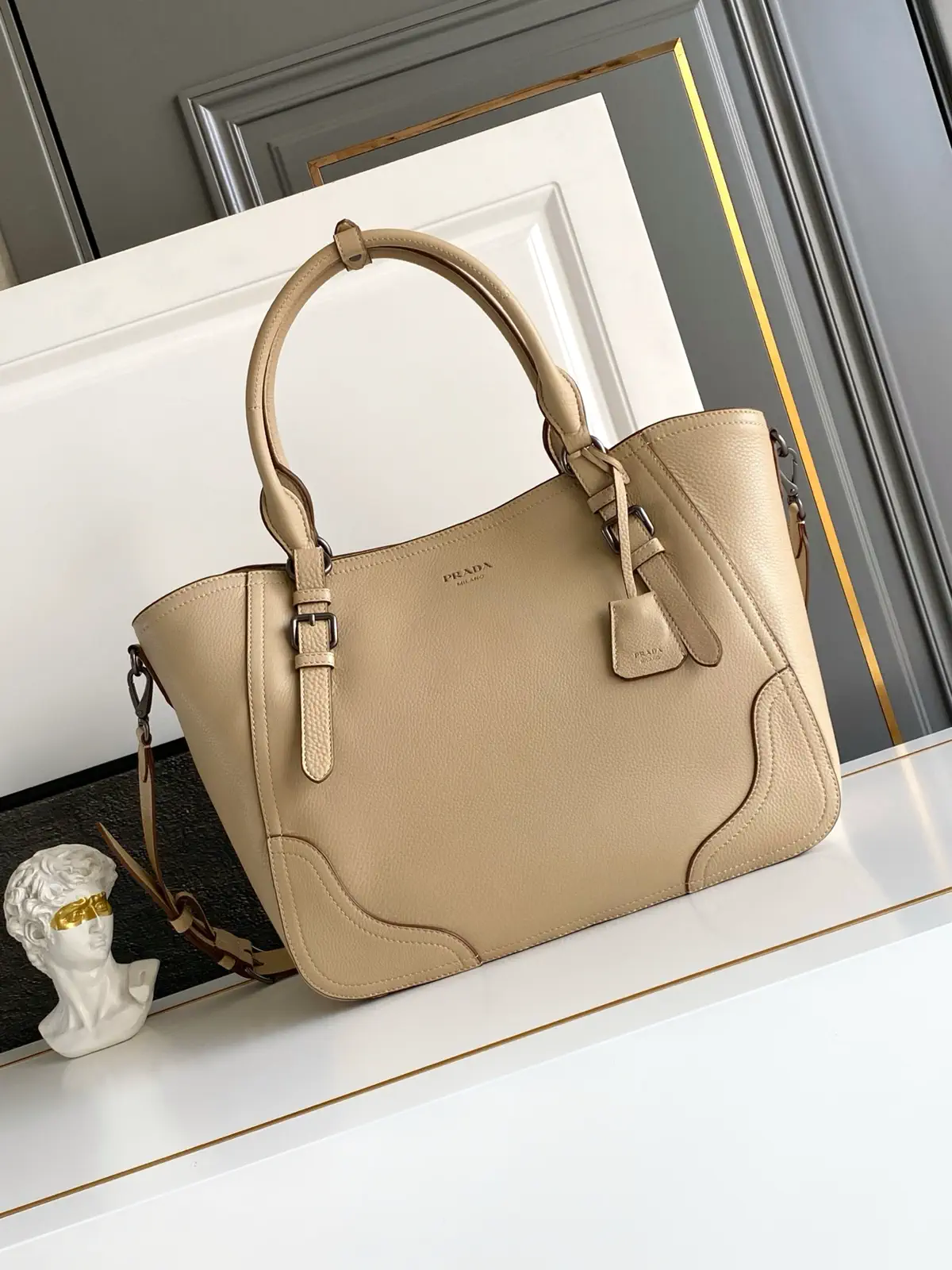 Prada Leather Tote Bag image 1