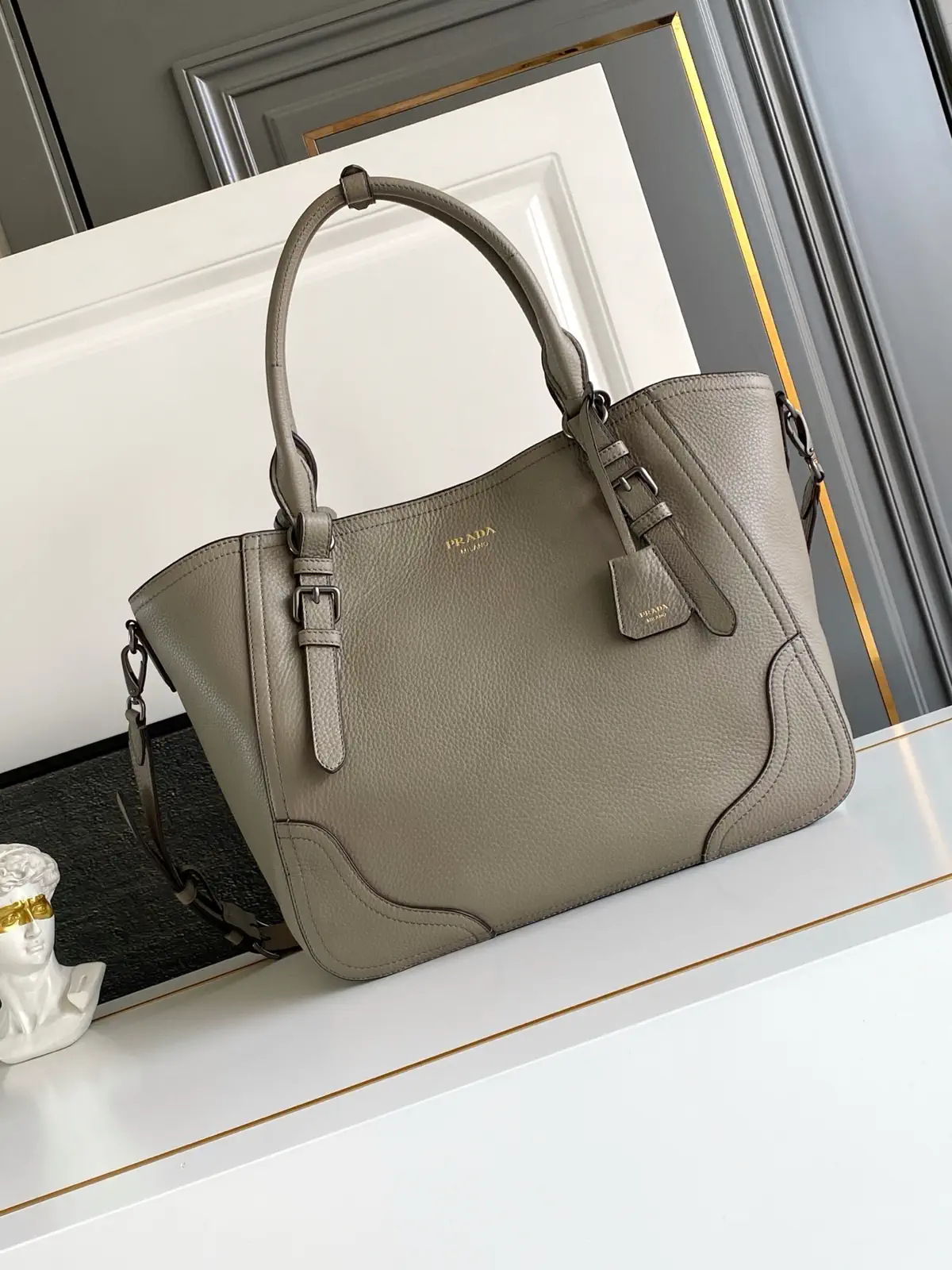 Prada Leather Top Handle Bag image 1