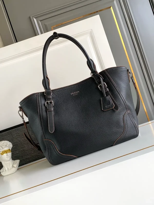 Prada Leather Top Handle Bag image 1