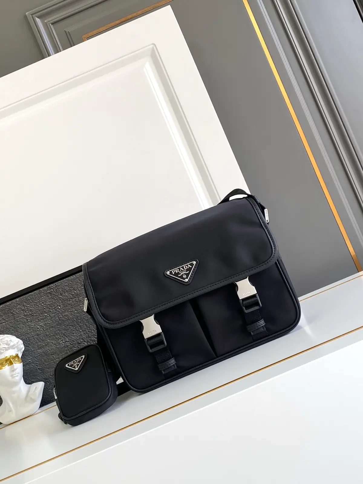 Prada Nylon Flap Crossbody Bag image 1