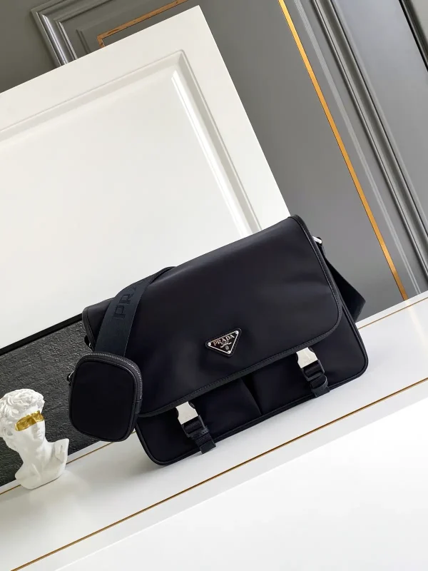 Prada Nylon Flap Messenger Bag image 1