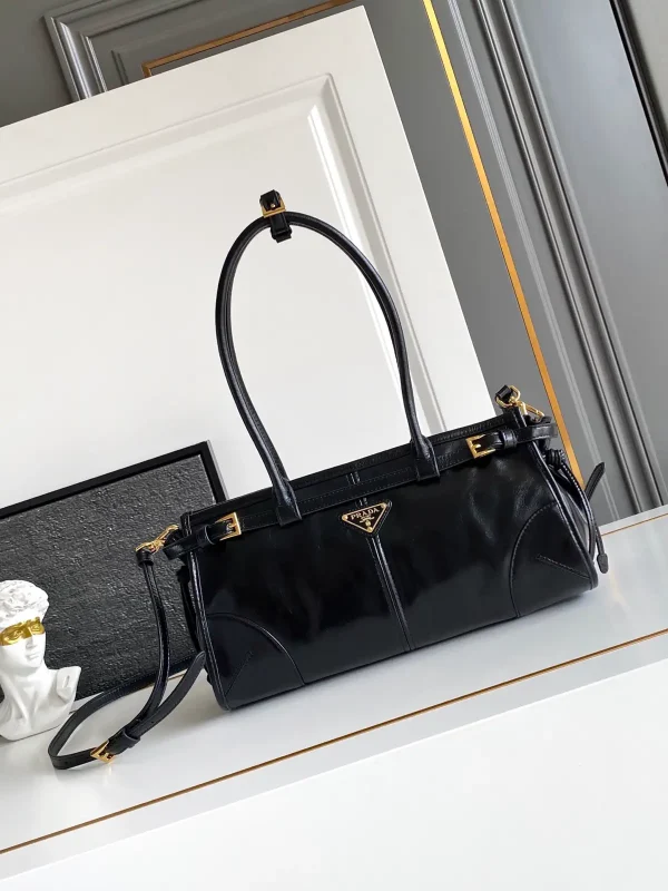 Prada Black Top Handle Crossbody Bag image 1