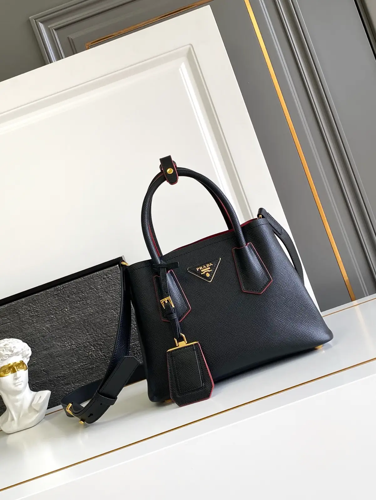 Prada Double Mini Top Handle Bag image 1