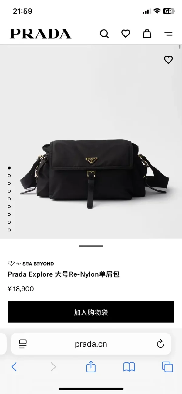 Prada Re-Nylon Shoulder Bag image 1