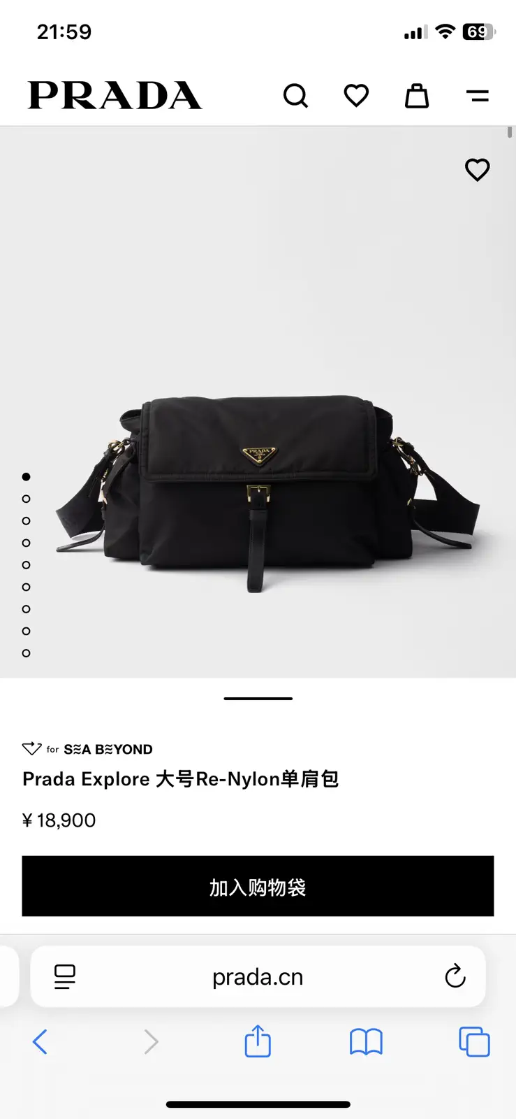 Prada Re-Nylon Shoulder Bag image 1