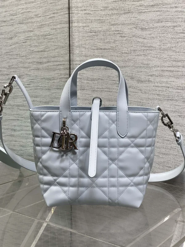 Dior Quilted Small Vertical Tote Bag image 1