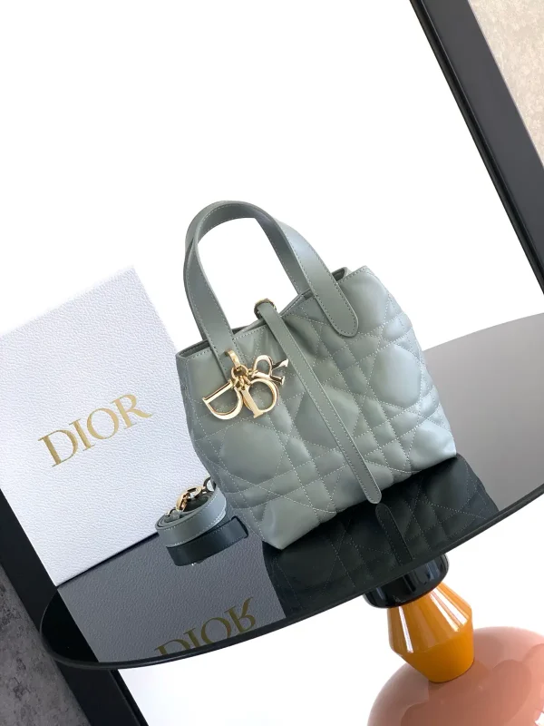 Dior Quilted Leather Top Handle Bag image 1