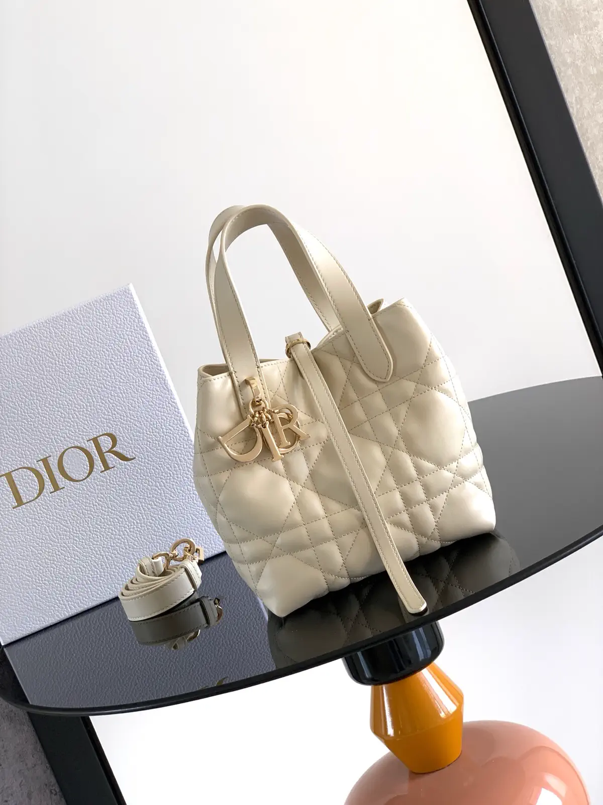 Dior Quilted Top Handle Bag image 1