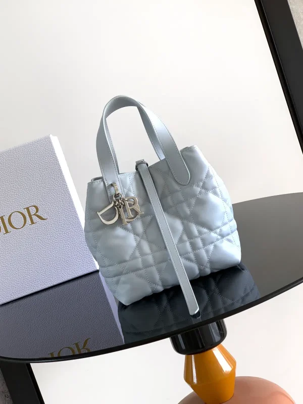 Dior Quilted Leather Top Handle Bag image 1