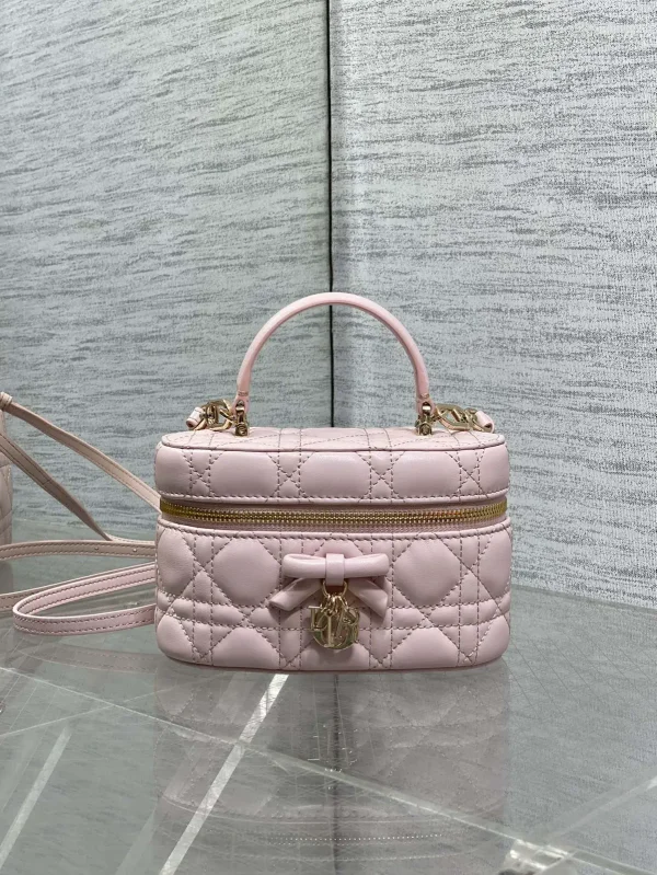 Dior Quilted Bow Cosmetic Bag image 1
