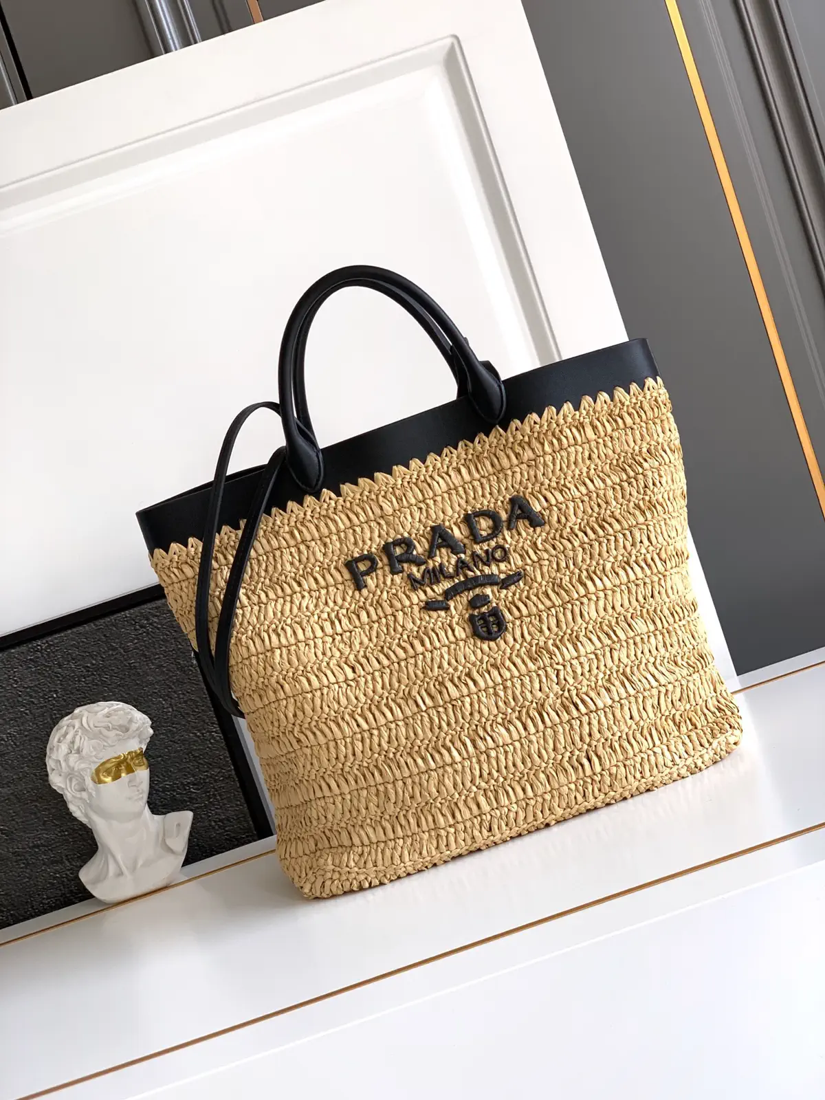 Prada Straw Tote Bag image 1