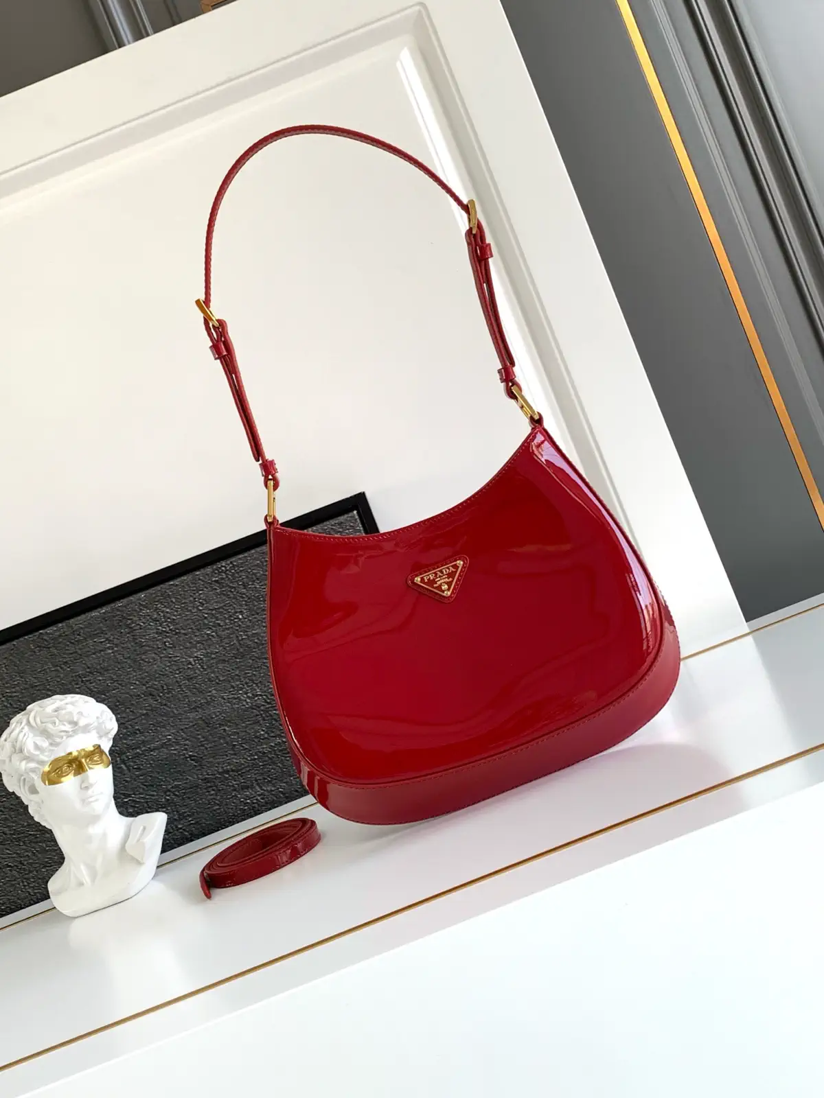 Prada Patent Leather Shoulder Bag image 1