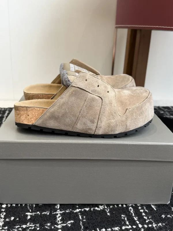 Closed Toe Suede Mule Slippers image 1