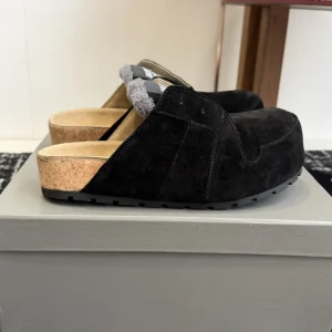 Closed Toe Suede Mule Slippers image 1