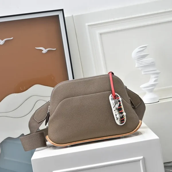 Taupe Skateboard Bowling Bag with Mini Skateboard Charm image 1