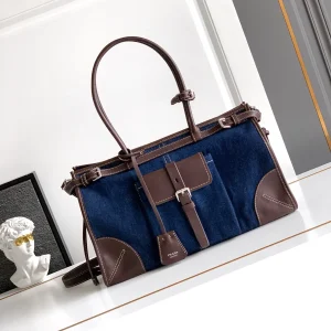 Prada Denim Top Handle Bag image 1