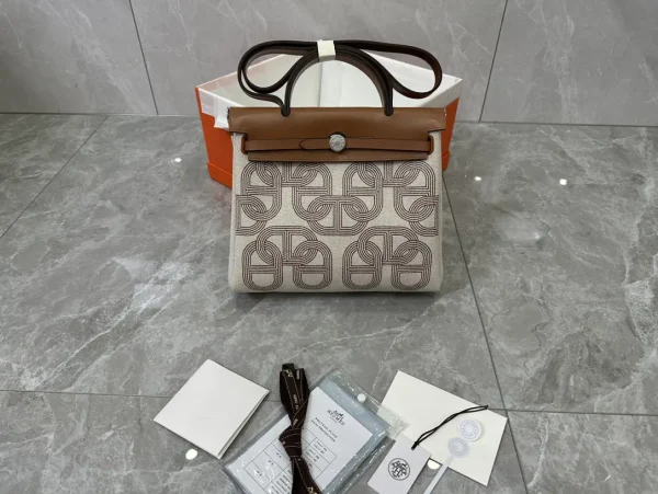 Hermès Herbag Canvas Backpack image 1