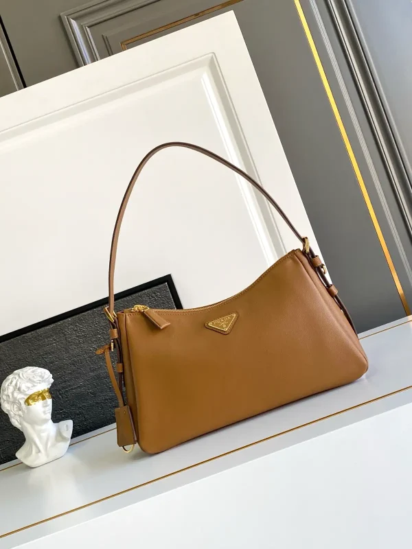 Prada Leather Hobo Shoulder Bag image 1