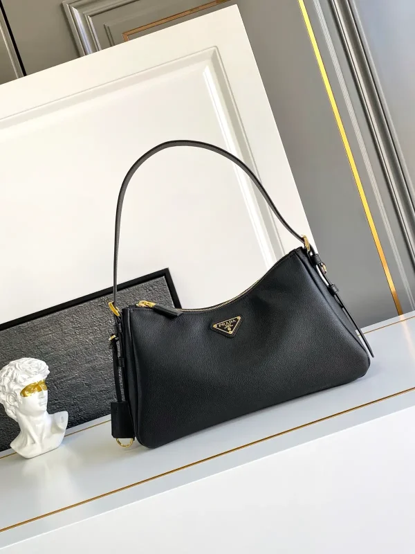 Prada Leather Hobo Shoulder Bag image 1