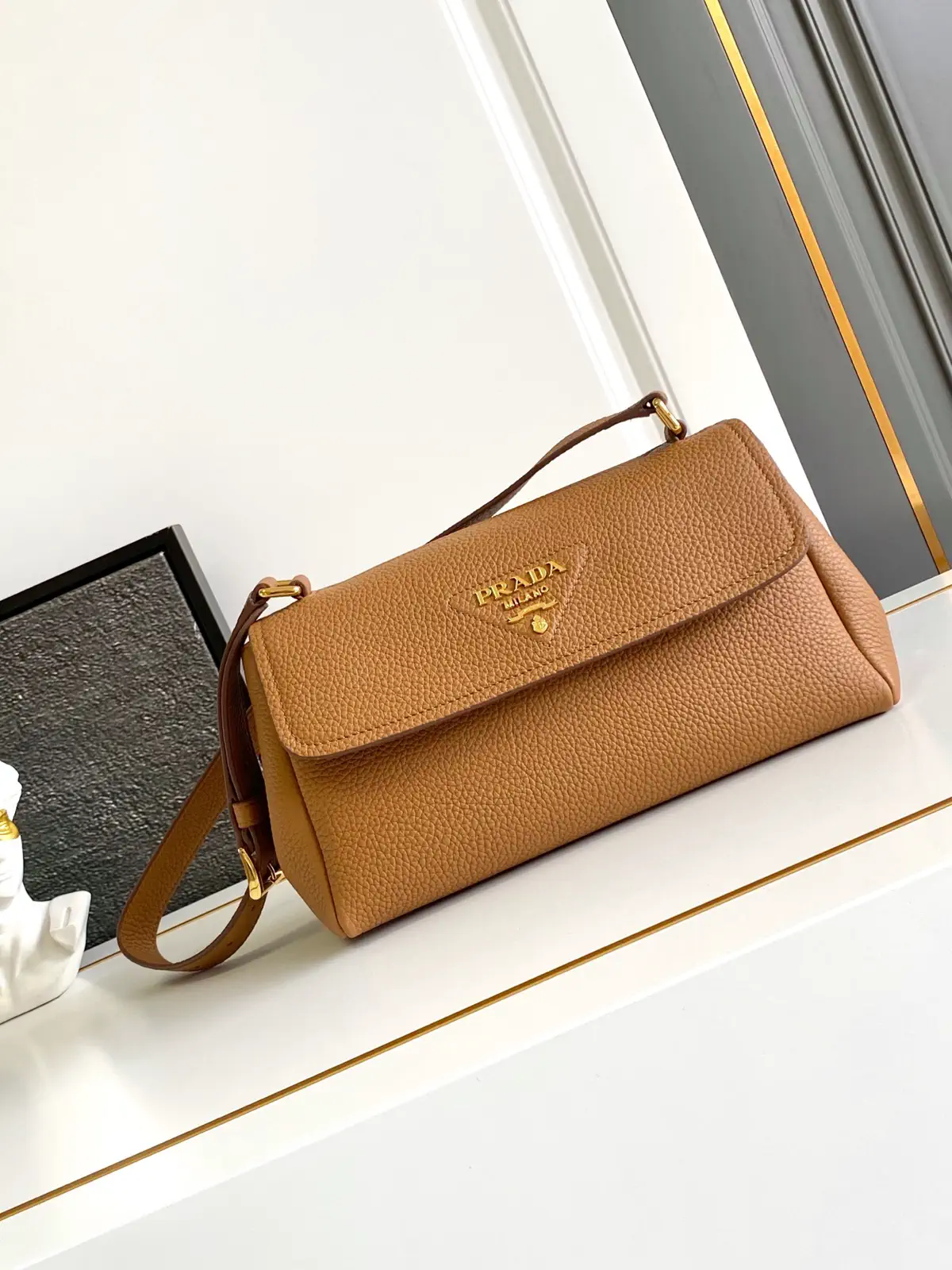 Prada Leather Shoulder Bag image 1