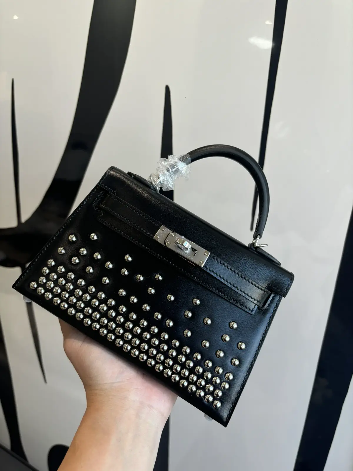 Hermès Studded Mini Top Handle Bag image 1