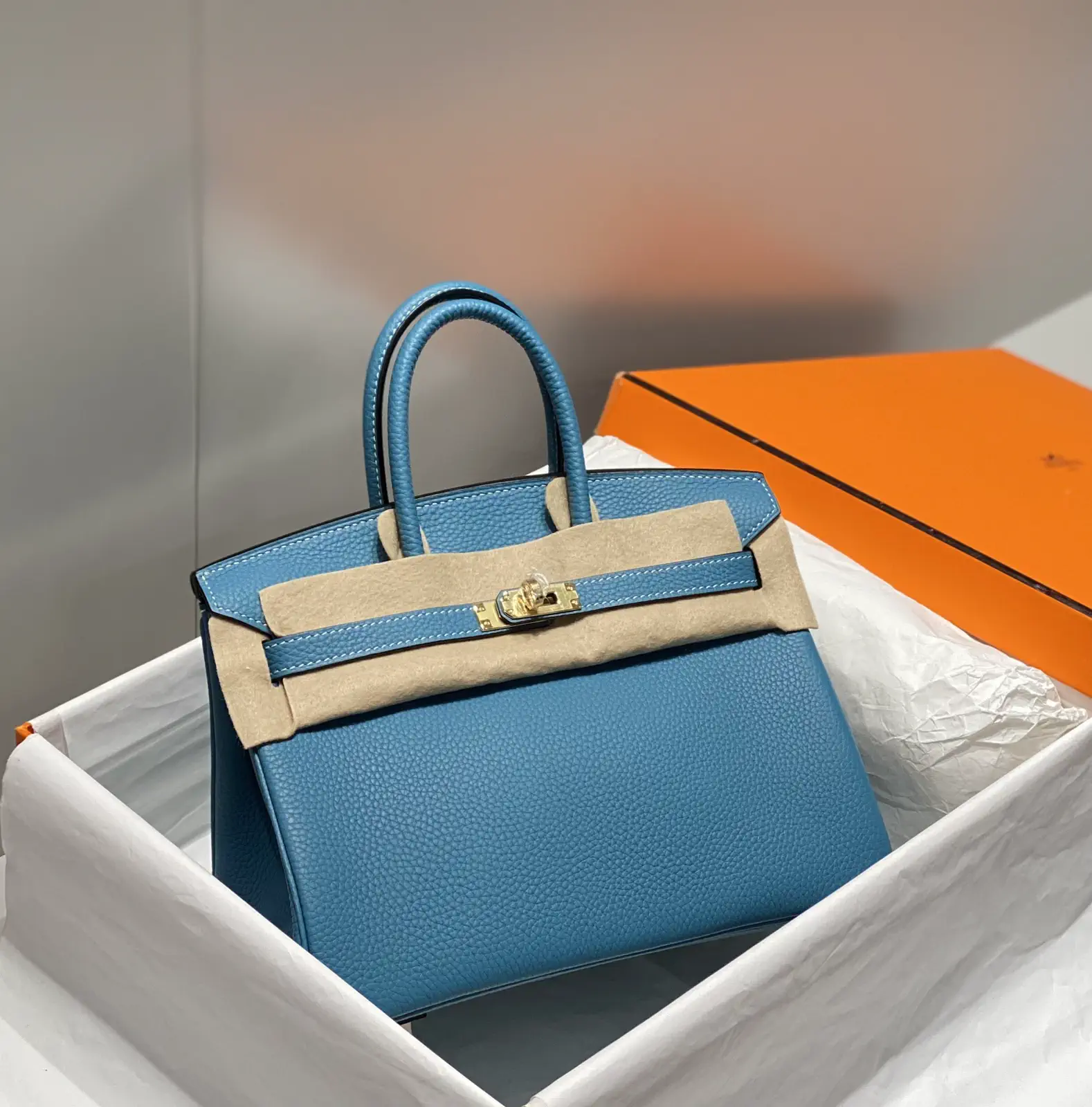 Hermès Blue Top Handle Bag image 1