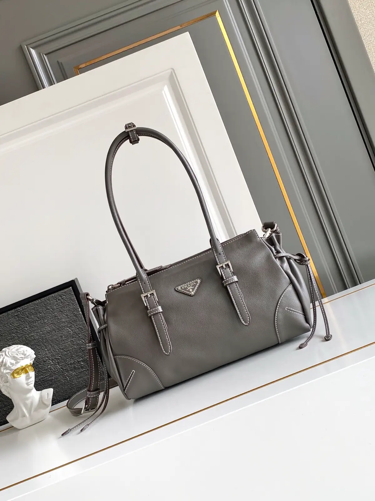 Prada Leather Top Handle Bag image 1