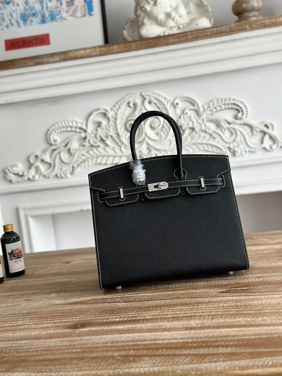Hermès Black Top Handle Bag image 1