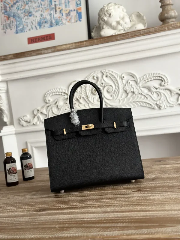 Hermès Black Top Handle Bag image 1