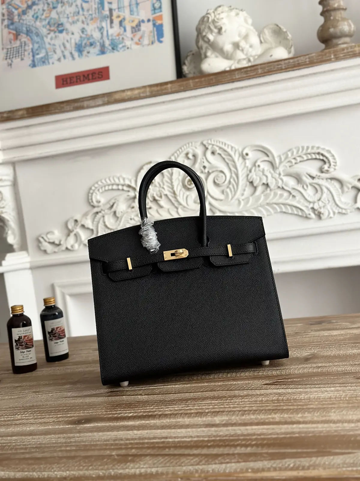 Hermès Black Top Handle Bag image 1