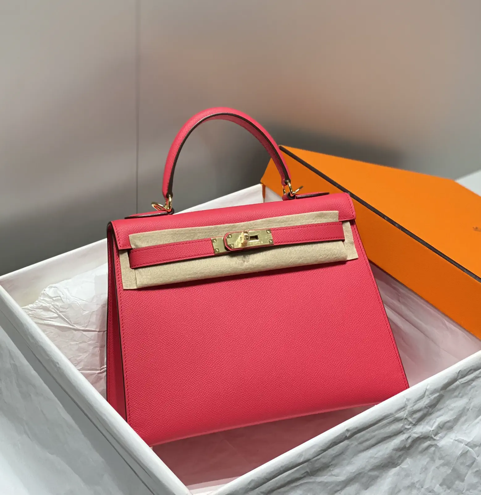 Hermès Epsom Kelly Top Handle Bag image 1
