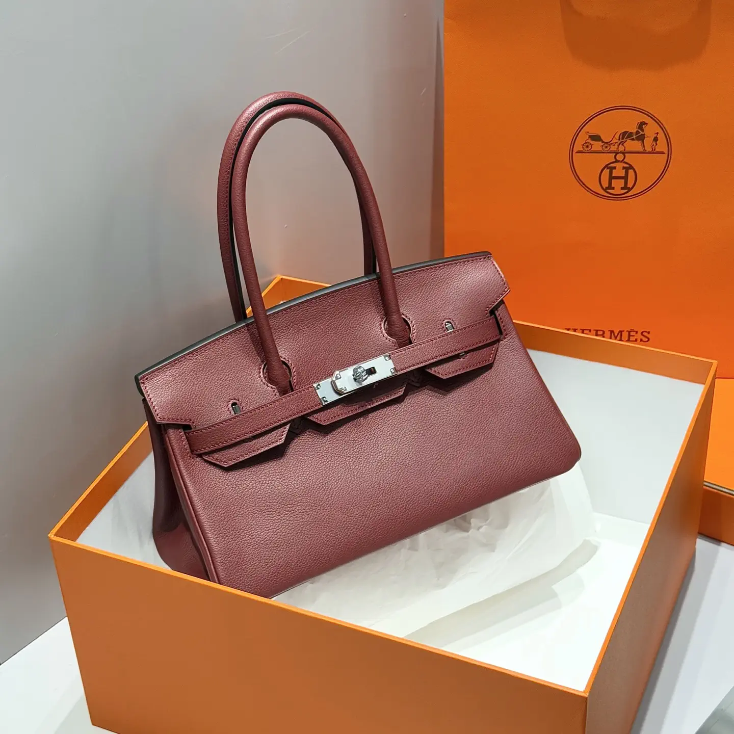 Hermès Leather Top Handle Bag image 1
