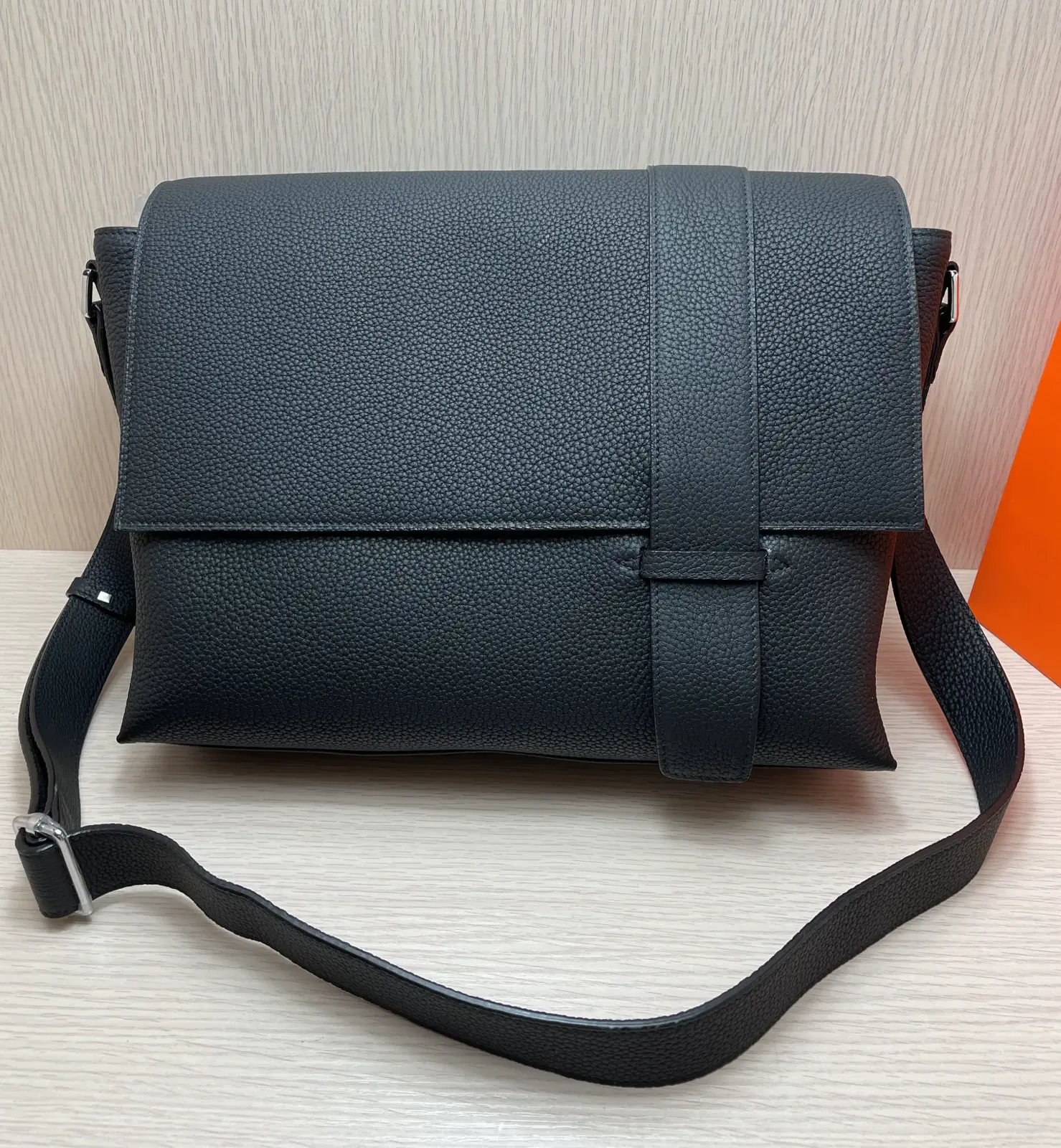 Hermès Leather Crossbody Messenger Bag image 1