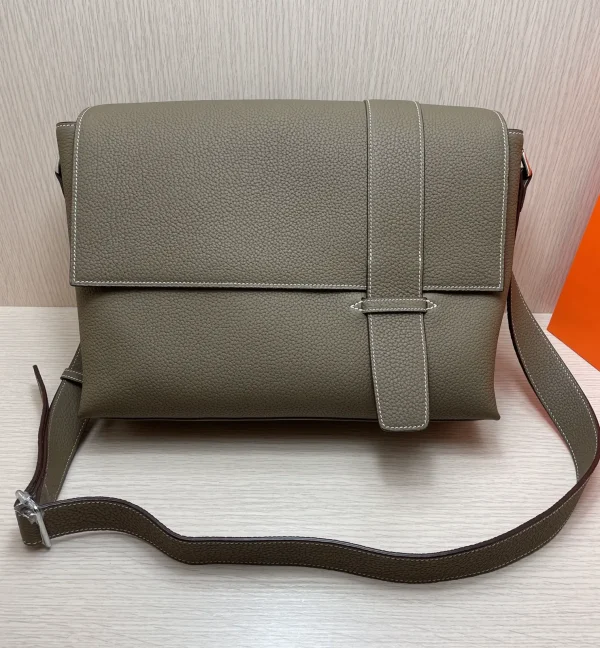Hermès Leather Crossbody Messenger Bag image 1