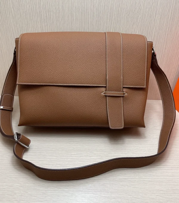 Hermès Leather Crossbody Messenger Bag image 1