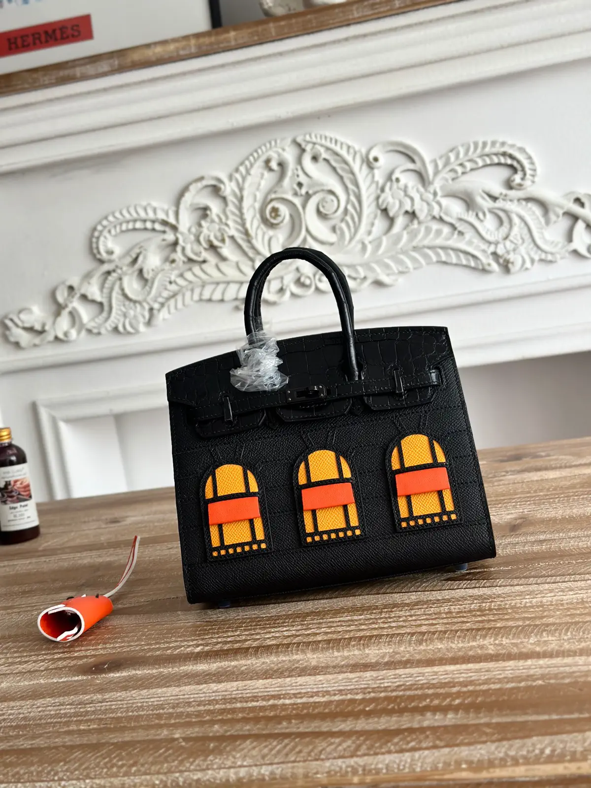 Hermès So Black House Motif Top Handle Bag image 1