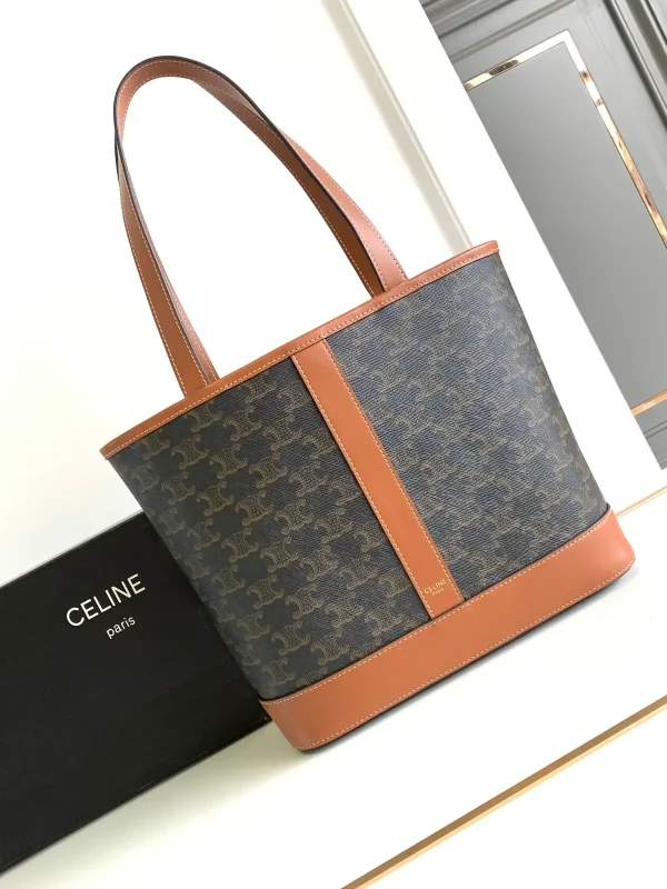 CELINE Cabas Small Triomphe Canvas Tote Bag image 1