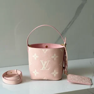 Louis Vuitton Pink Monogram All In BB Bucket Bag image 1
