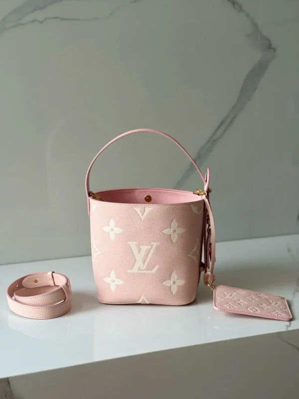 Louis Vuitton Pink Monogram All In BB Bucket Bag image 1
