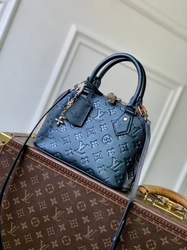 Louis Vuitton Shimmery Ink Monogram Empreinte Alma BB Top Handle Bag image 1