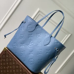 Louis Vuitton Blue Monogram Empreinte Neverfull MM Tote Bag image 1