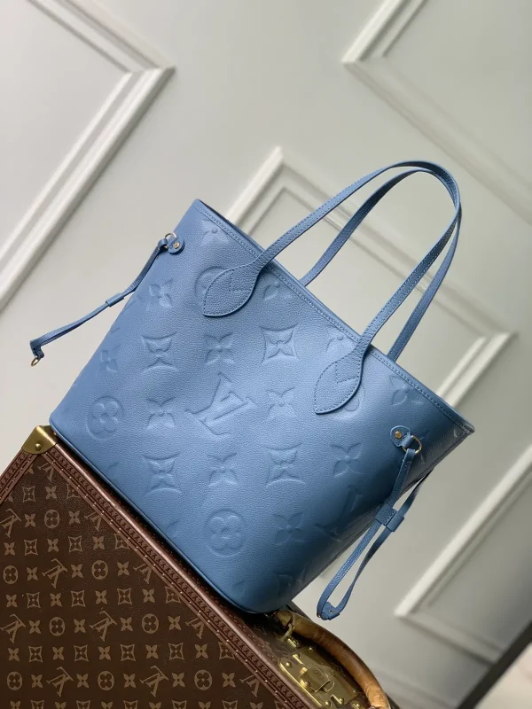 Louis Vuitton Blue Monogram Empreinte Neverfull MM Tote Bag image 1