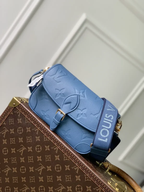 Louis Vuitton Diane Denim Blue Monogram Empreinte Shoulder Bag image 1