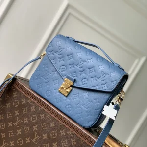 Louis Vuitton Blue Monogram Empreinte Pochette Metis Bag image 1
